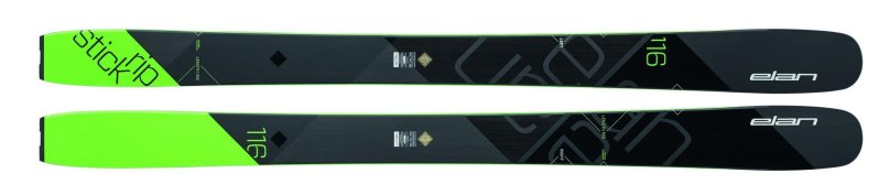 Белые горные лыжи elan