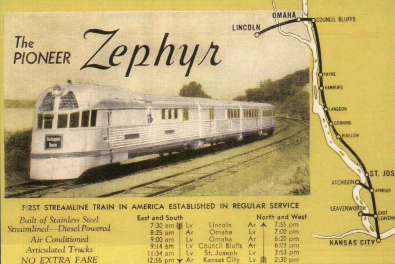 Burlington Zephyr поезд