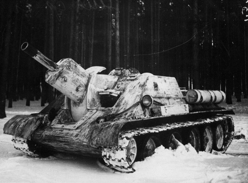 Су-122 зимний камуфляж