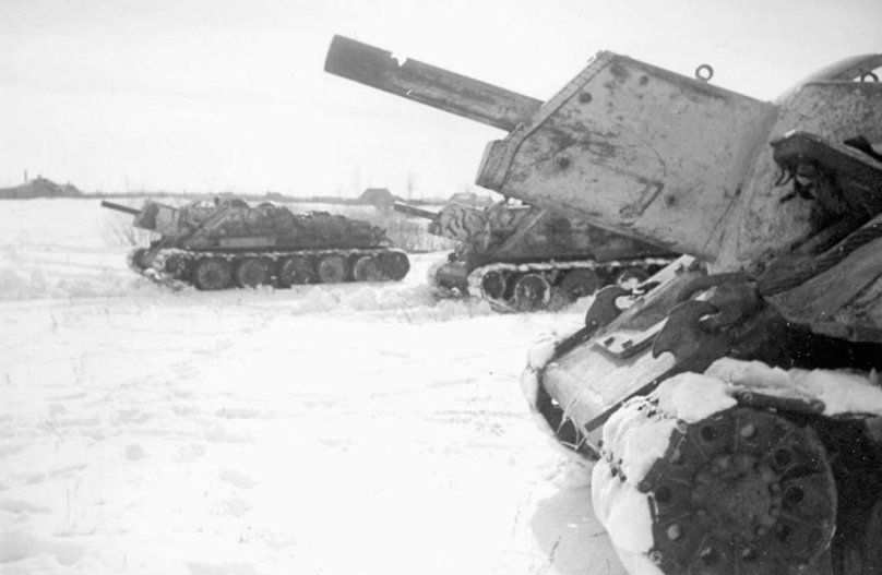 Су-122 зимний камуфляж