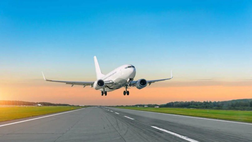 Взлет самолета