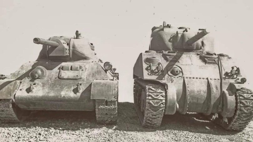 М4 Шерман и т34