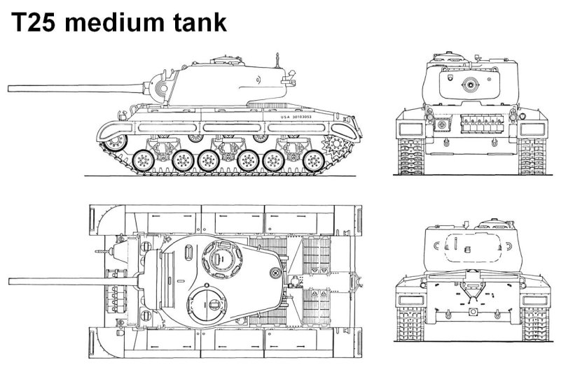 M26 Pershing чертежи