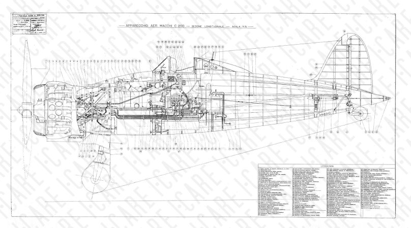 Macchi c.202 Folgore чертежи
