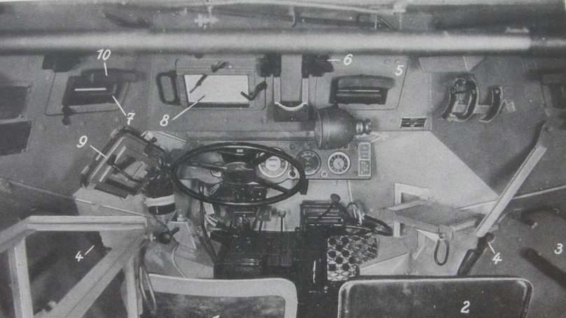 SD KFZ 222 внутри