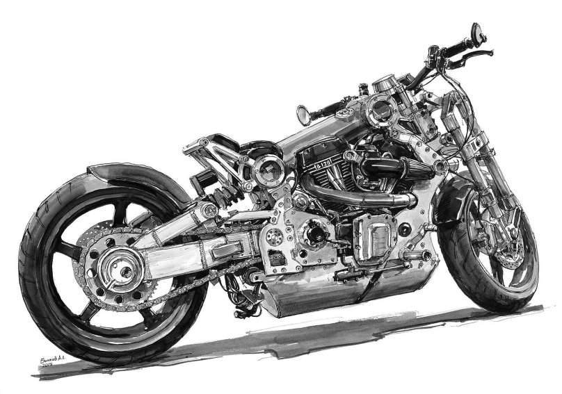 Бычков художник мото