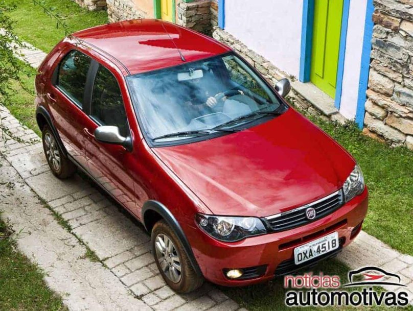Fiat Palio красный