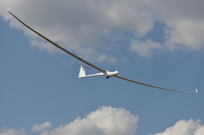 Планер в воздухе