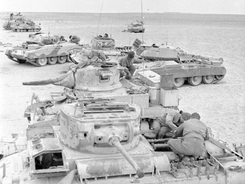 Танк Крусейдер в Северной Африке