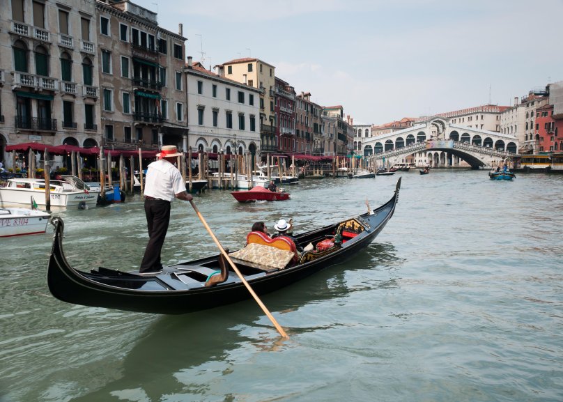 Италия гондола Венеция гондола