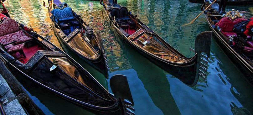 Венеция лодки гондола
