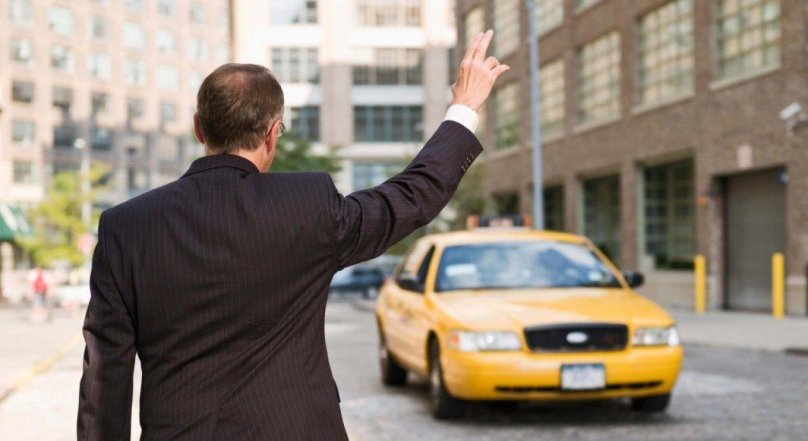 Человек в такси