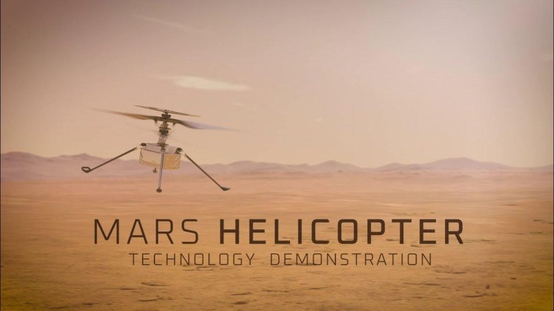 Вертолет ingenuity на Марсе