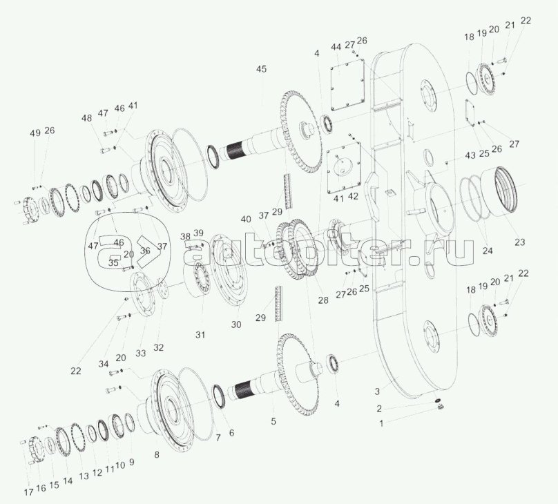 Бортовой редуктор gr215