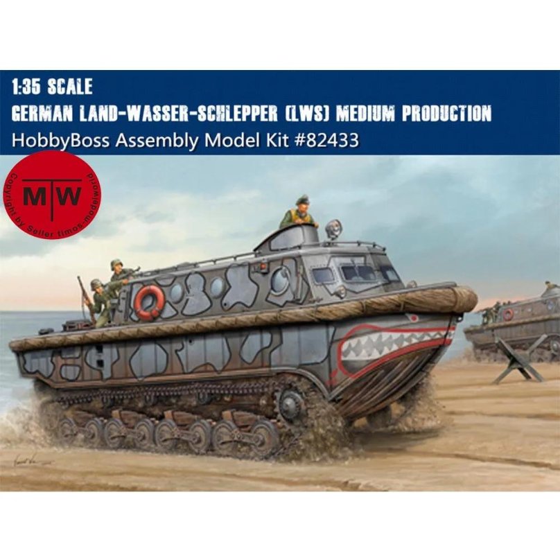 Амфибия German Land-Wasser-Schlepper lws Hobby Boss, 1/35