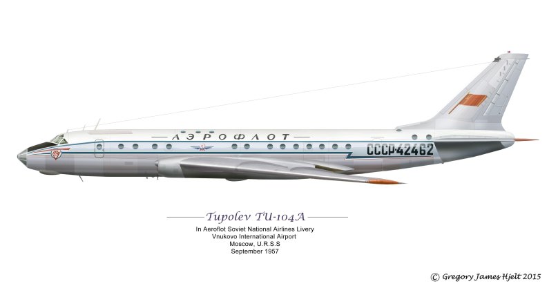 Ту-104 пассажирский самолёт