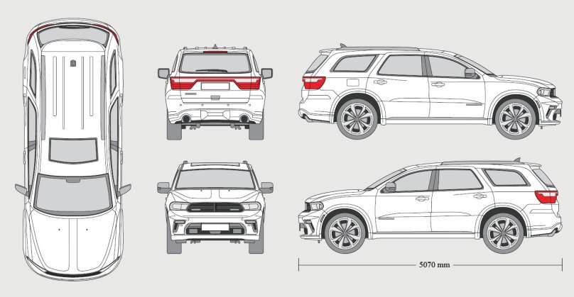 Dodge Durango габариты