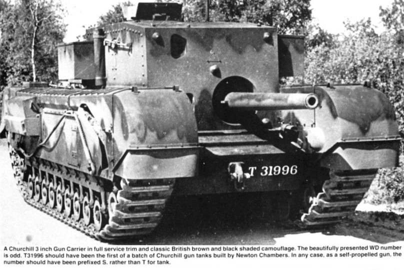 Черчилль Ган Кариер танк