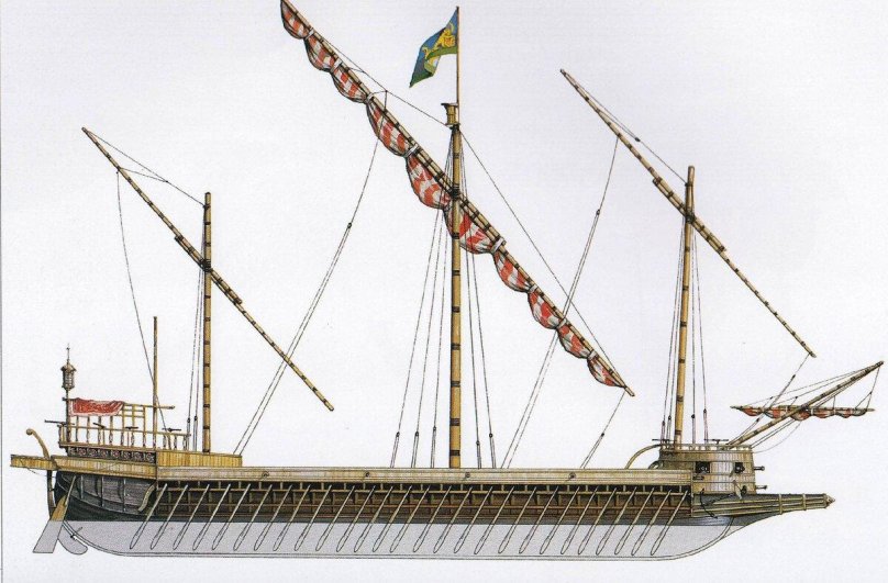 Венецианский галеас корабль