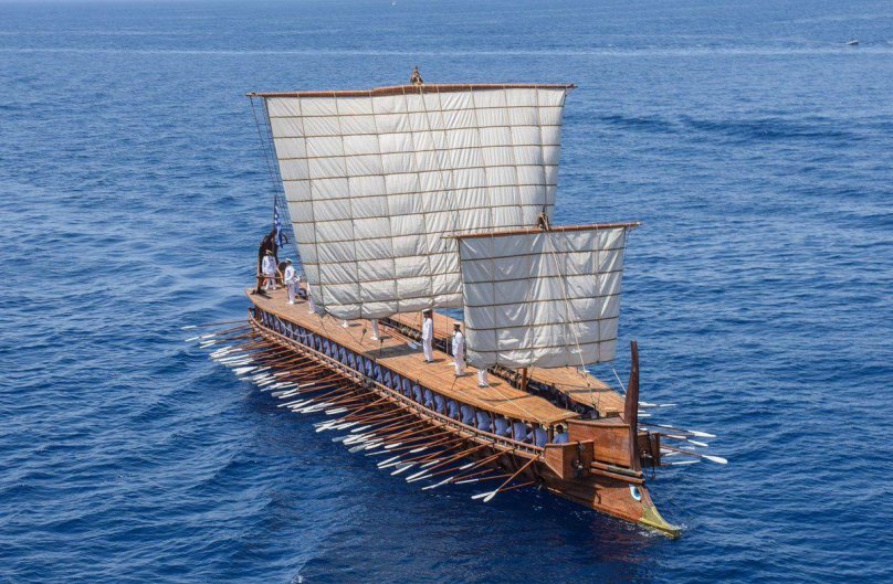 Римская трирема корабль