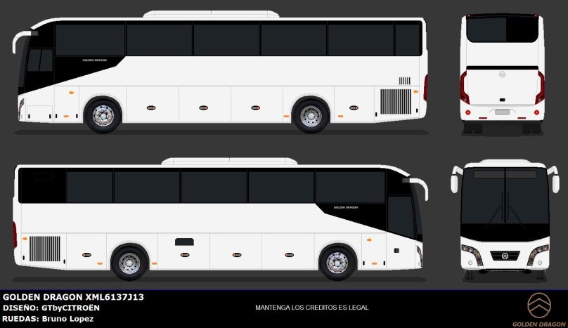 Автобус Голден драгон 6126