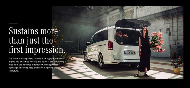 Mercedes v class stance