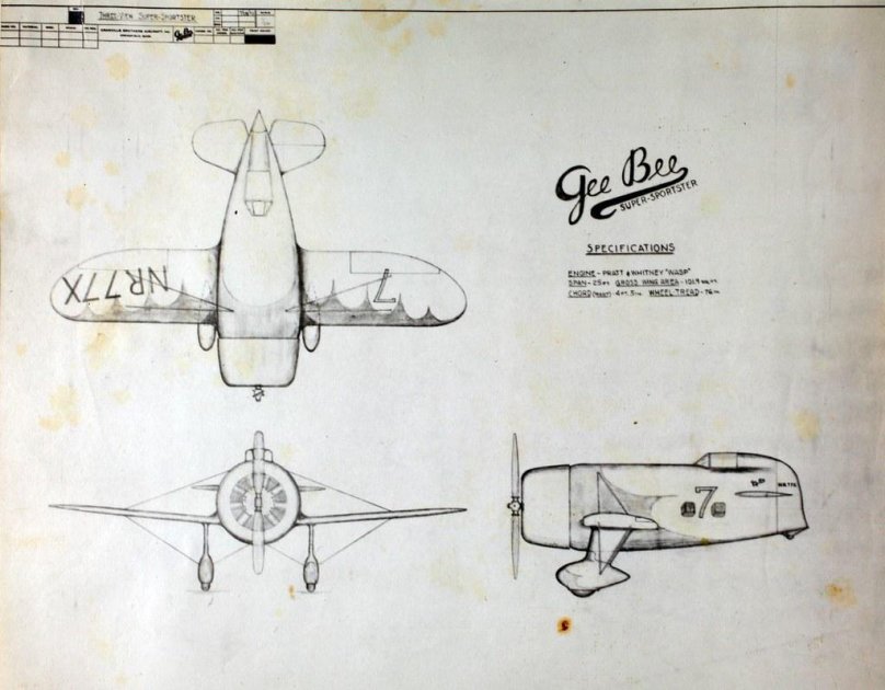 Gee Bee r1 чертежи