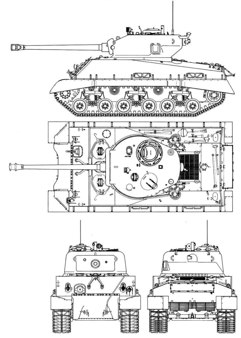 М4 Шерман чертеж