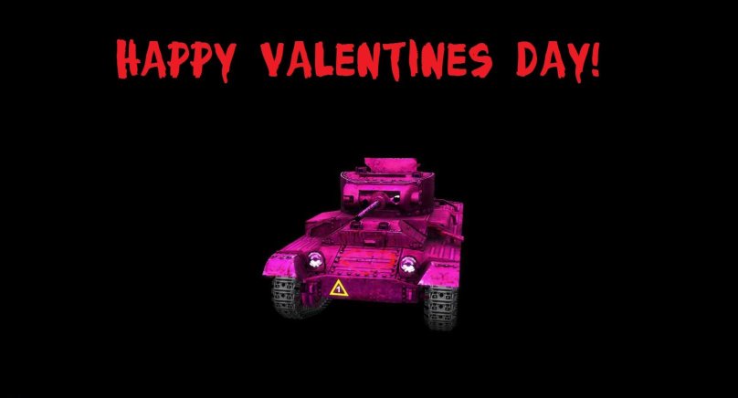 Валентинка с танком