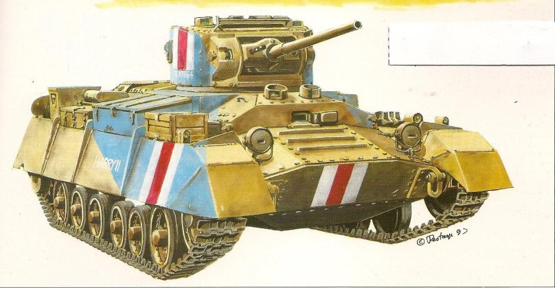 Танк Валентайн в Африке