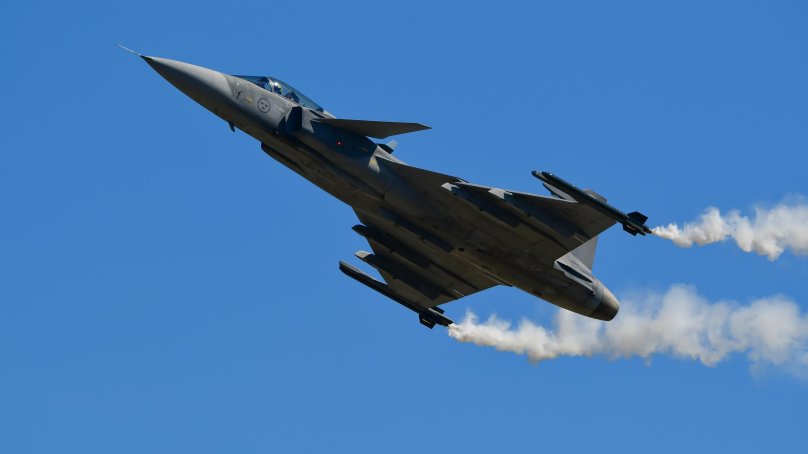 Самолет Грипен Швеция