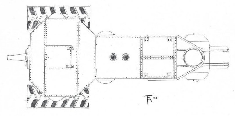 Holt three-Wheeled Steam Tank of 1917