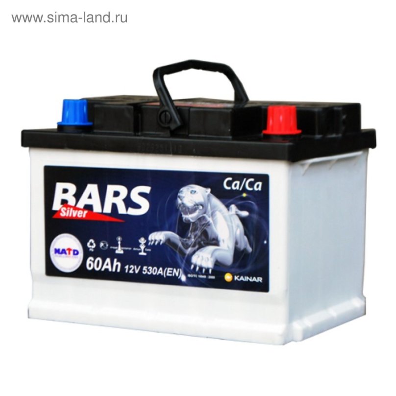 Автомобильный аккумулятор Барс Силвер 6ст60