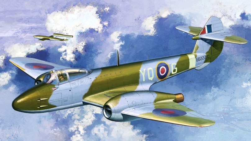 Gloster g.41 "Meteor", истребитель