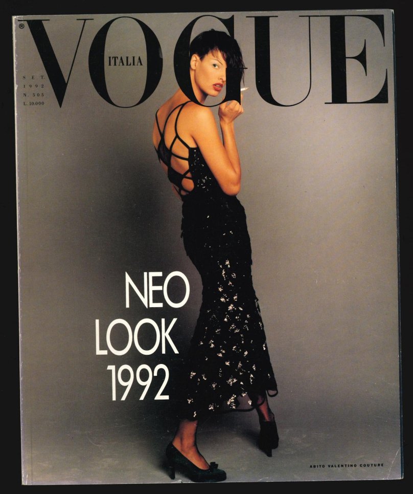 Линда евангелиста на обложке Vogue