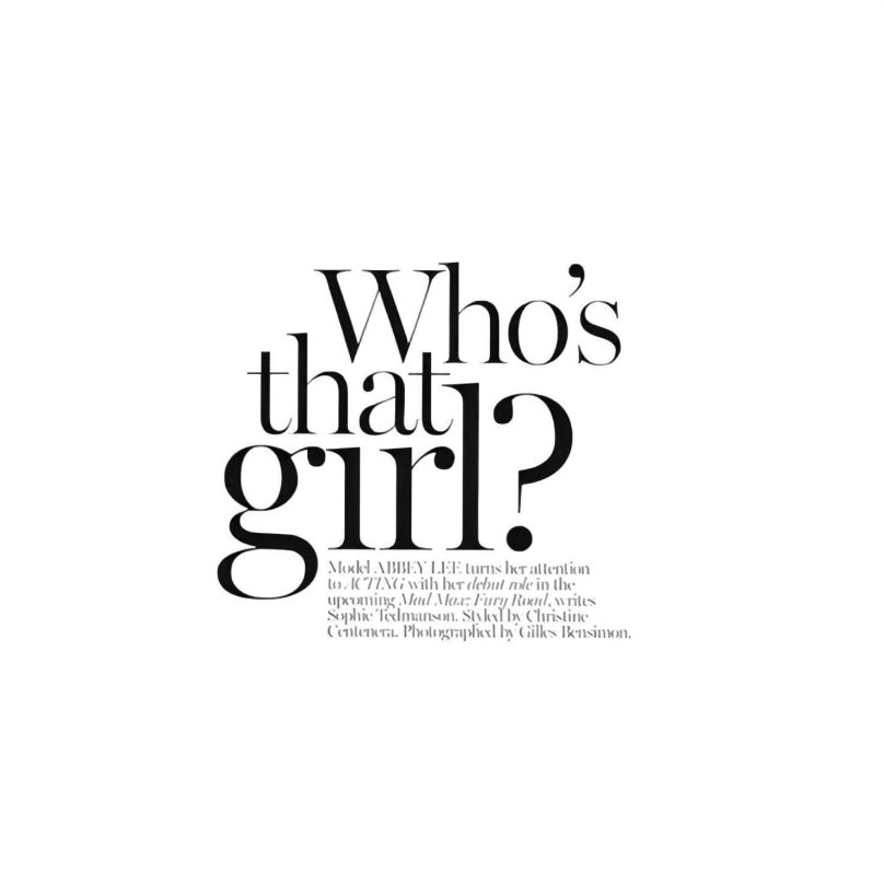 Надписи из журнала Vogue