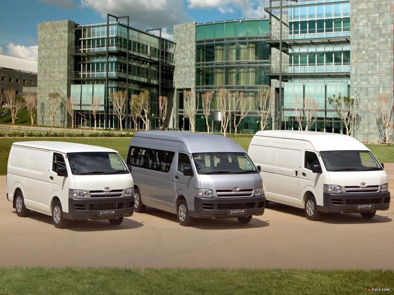 Toyota Quantum 10 Seater Sizes