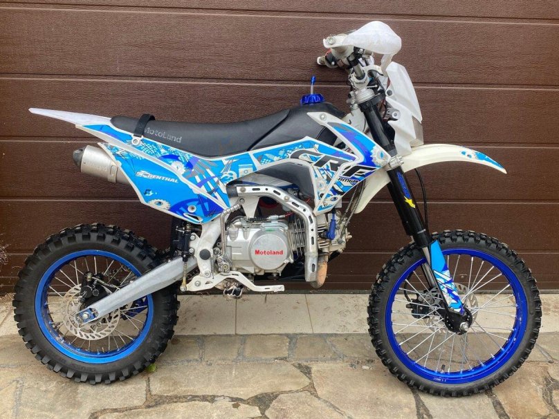 Питбайк синий