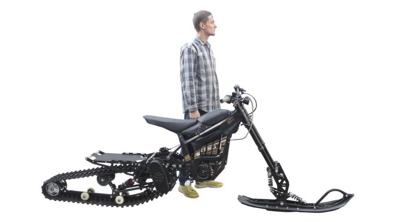 Гусеничный модуль для сноубайка