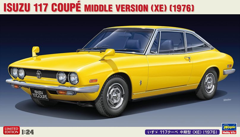 1:24 Isuzu 117 Coupe Middle xe old Emblem 1973