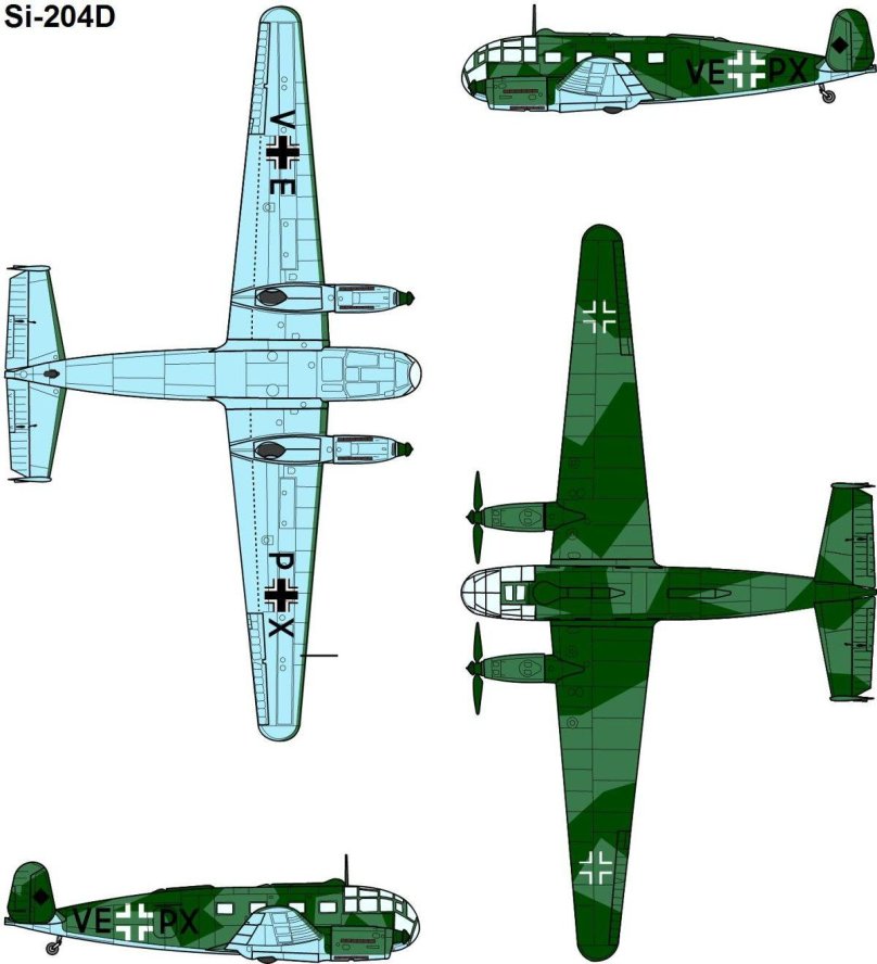 Siebel si 204 чертеж