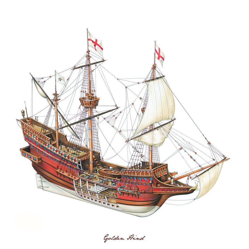 Золотая Лань корабль Дрейка