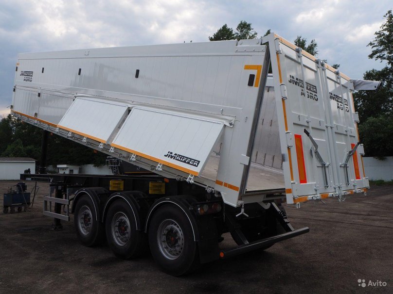 Прицеп алюминиевый самосвальный 80 кубов