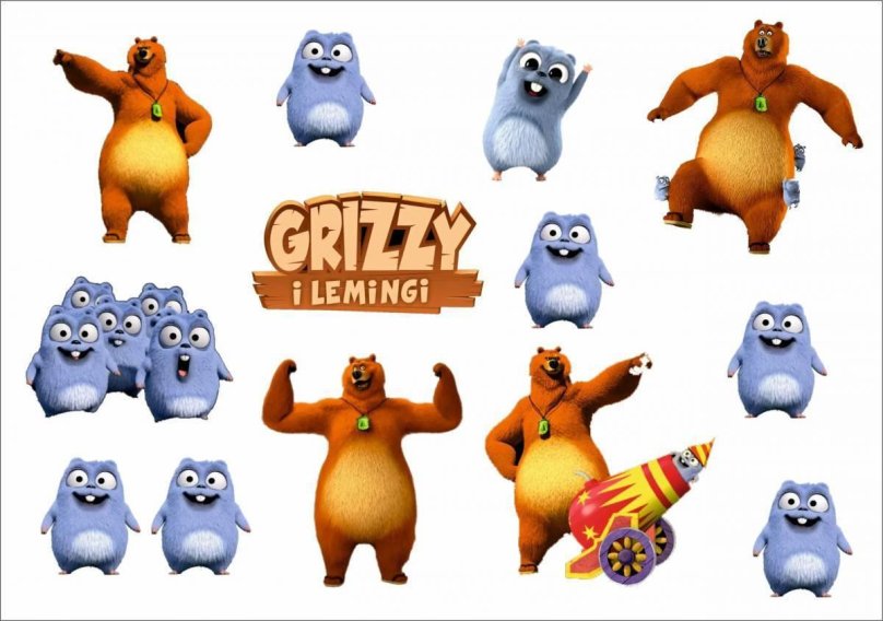 Мультик Гризли и лемминги мультик
