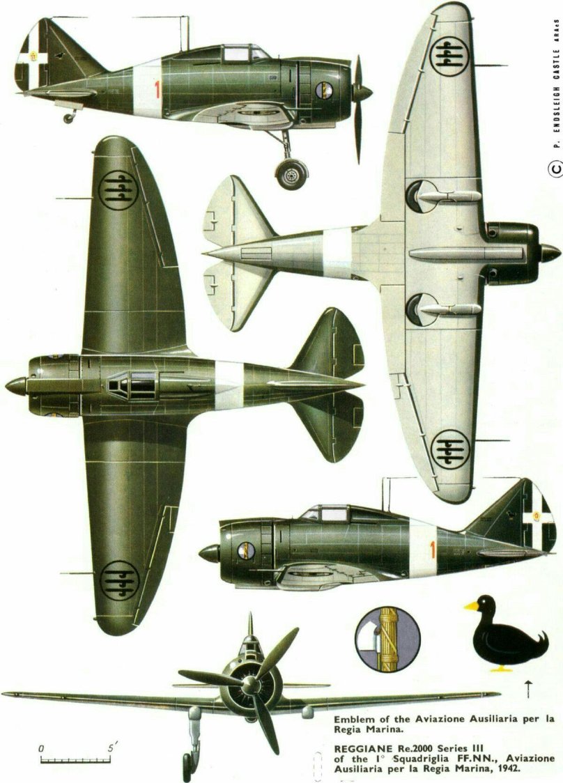 Истребитель Reggiane re.2000