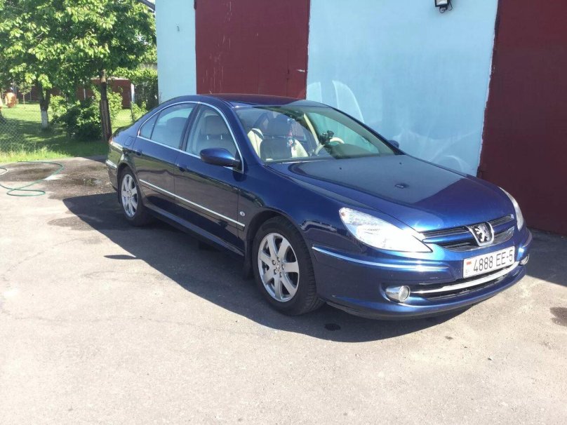 Пежо 607 синяя