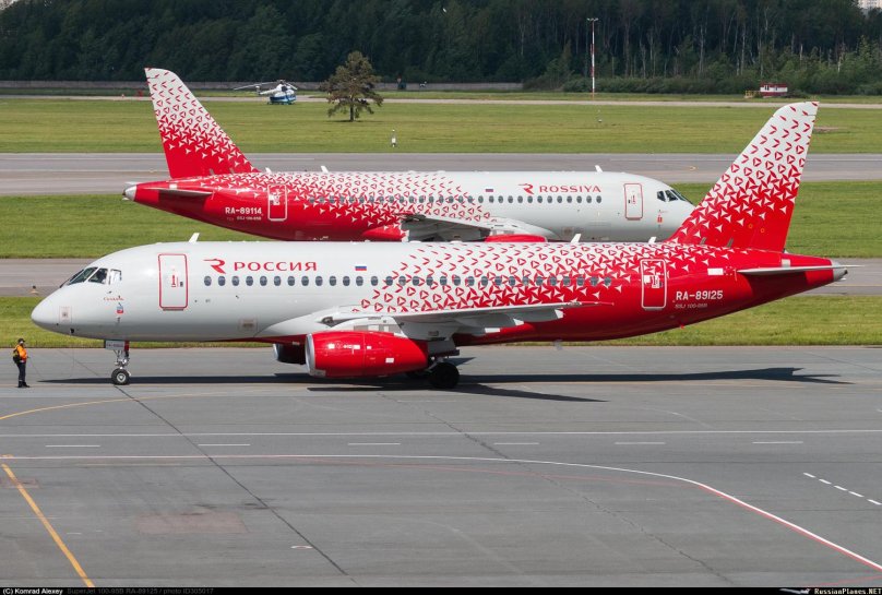 Сухой Суперджет 100 95b авиакомпании Аэрофлот