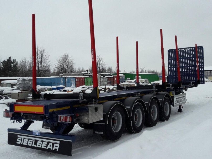 Полуприцеп сортиментовоз Новтрак 4 осный бортовой