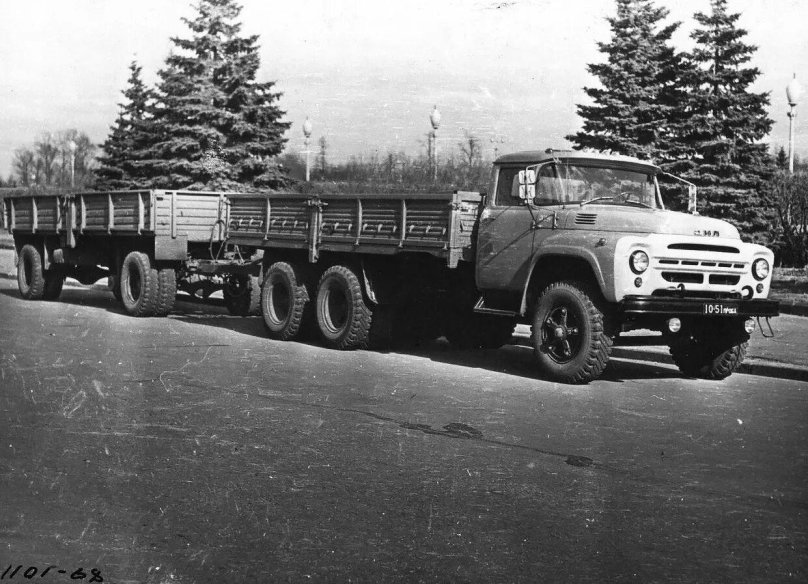ЗИЛ 133 г1 с прицепом