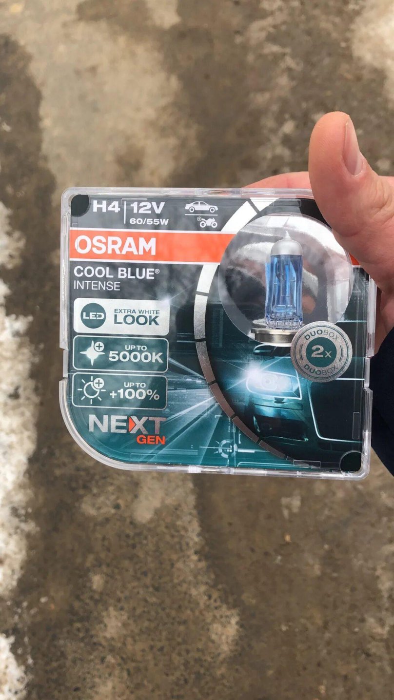 Osram cool Blue intense 5000k next Gen